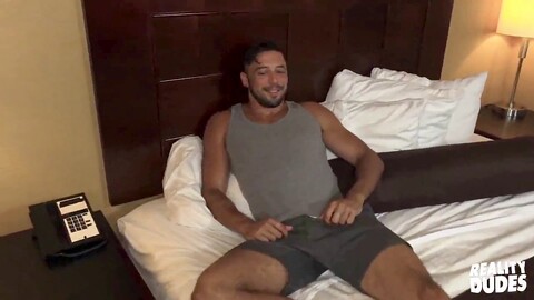 Inexperienced, blowjob, anal invasion HD Gay movie