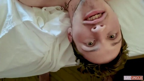 guy impales stepbrother's virgin bum after catching wanking HD Gay movie